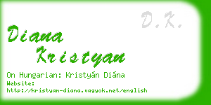 diana kristyan business card