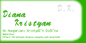 diana kristyan business card
